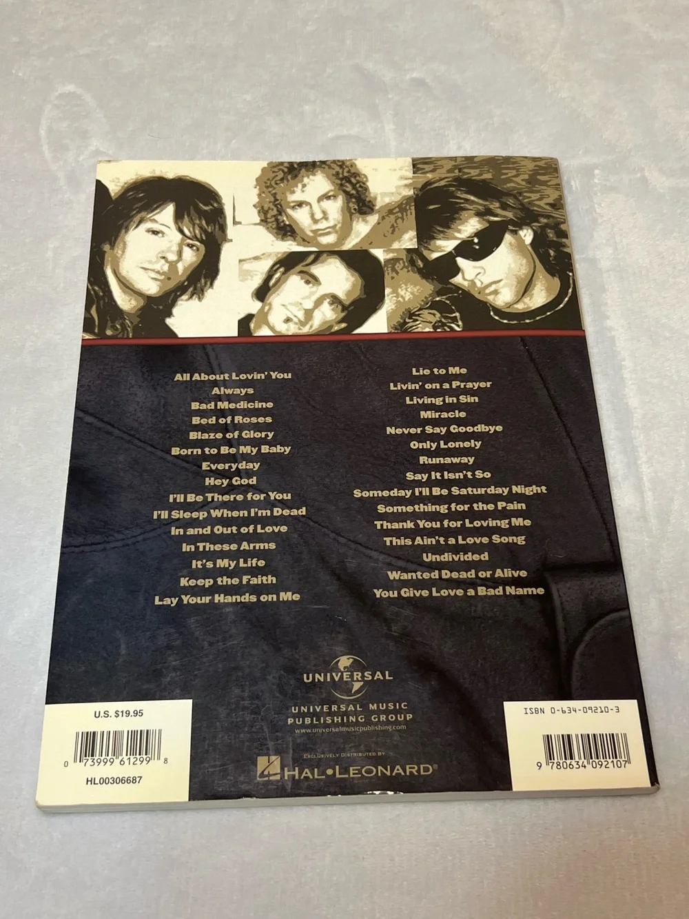 Bon Jovi Anthology Black SongBook